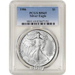 1986 American Silver Eagle PCGS MS69