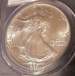 1986 American Silver Eagle PCGS MS70 Mercanti Signed. LOW POPULATION