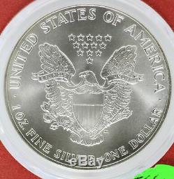 1986 American Silver Eagle PCGS MS70 Mercanti Signed Mint Engrave Series JC843