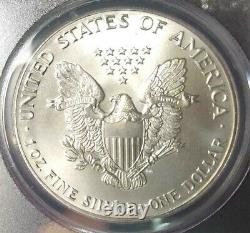 1986 American Silver Eagle Pcgs Ms-70 Gadsden Flag Label