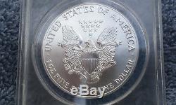 1986 American Silver Eagle Perfect Coin! Anacs Ms70 Silver Dollar 1$
