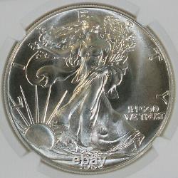 1986-S Silver American Eagle NGC MS70 / First Year / Minted in San Francisco