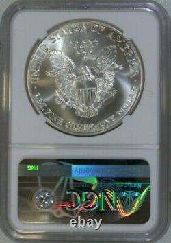 1986-S Silver American Eagle NGC MS70 / First Year / Minted in San Francisco