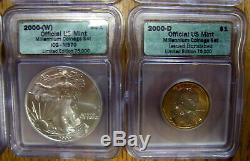 1986 to 2011 P, W, S ALL MS70 ICG Complete Set American Silver Eagles Dollars