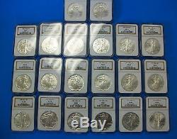 1986 to 2016 American Silver Eagle Complete Date Set NGC MS69 31 Coin Set