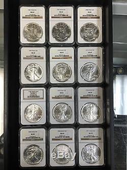 1986 to 2016 NGC Brown Label MS69 American Silver Eagle Set, 31 Coins Total