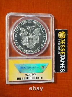 1987 $1 American Silver Eagle Anacs Ms70 Gold Label