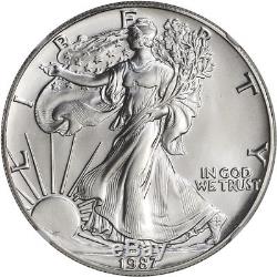 1987 American Silver Eagle NGC MS70