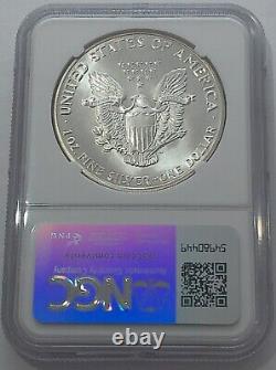 1987 Ngc Ms70 $1 Silver American Eagle Dollar 1 Oz. 999 Fine Bullion White Label