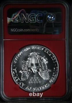 1987-S American Silver Eagle NGC MS 69 Golden Gate Bridge Label Red Core