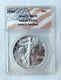 1987 S Anacs Certified Ms70 Dcam Silver American Eagle Flag Label