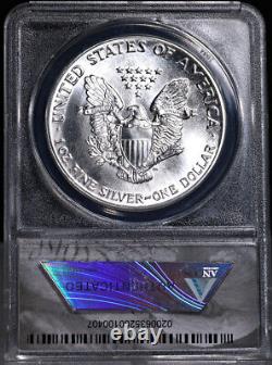 1987 Silver American Eagle $1 ANACS MS70 First Strike