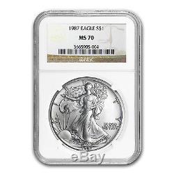 1987 Silver American Eagle Coin MS-70 NGC SKU #14768