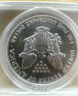 1987 Silver American Eagle ms70 ANACS PERFECT Rare COIN