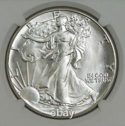 1988 American Silver Eagle $ MS70 NGC Q943326-9
