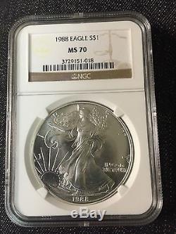 1988 American Silver Eagle NGC MS 70