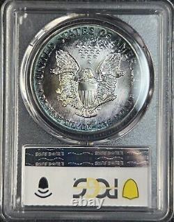 1988 MS68 American Silver Eagle Colorful Rainbow Toning PCGS +Video
