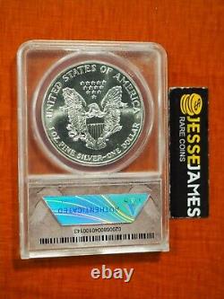 1989 $1 American Silver Eagle Anacs Ms70 First Release Midwest Hoard Pedigree