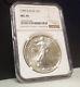 1989 American Silver Eagle $1 Coin Ngc Ms70 / Beautiful / No Milk Spots