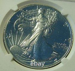 1989 American Silver Eagle $1 Ms69 Star Low Pop
