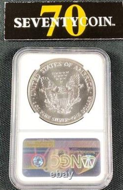 1989 American Silver Eagle Ngc Ms69 Star Semi-pl