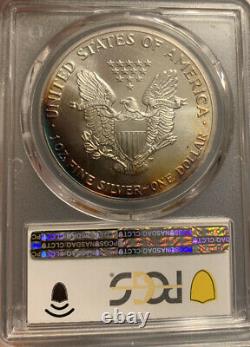 1989 American Silver Eagle PCGS MS68 Colorful Toning