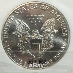 1989 Ms 70 Ngc American Silver Eagle Low Population (005)