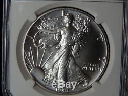 1989 NGC MS70 PERFECT! ASE American Silver Eagle Dollar Coin (BK44)