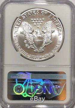 1989 Ngc Ms70 Silver American Eagle Mint State 1 Oz. 999 Fine Bullion Qa Check