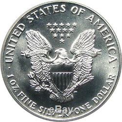 1989 Silver Eagle $1 PCGS MS70 American Eagle Silver Dollar ASE