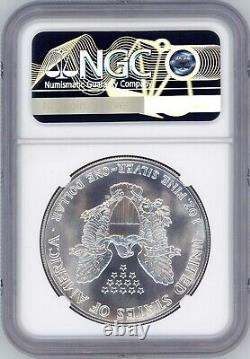 1990 American Silver Eagle NGC MS70 Classic Label No Toning or Milk Spots