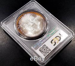 1990 American Silver Eagle graded MS 68 by PCGS! Superbly toned