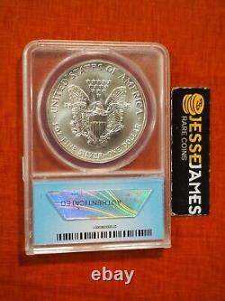 1991 $1 American Silver Eagle Anacs Ms70 Blue Label