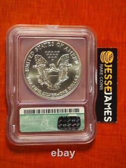 1991 $1 American Silver Eagle Icg Ms70 Green Label