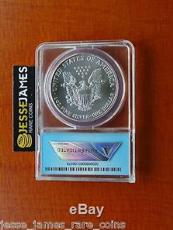 1991 AMERICAN SILVER EAGLE ANACS MS70 S$1 TOP POP STUNNING COIN