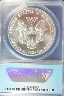 1991 American Silver Eagle $1 Gem Brilliant Uncirculated ANACS MS70 Q1H3