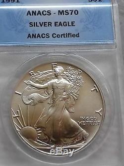 1991 American Silver Eagle MS70 This Coin Should Be in The Smithsonian