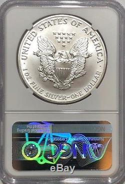1991 Ngc Ms70 Silver American Eagle Mint State 1 Oz. 999 Fine Bullion Qa Check