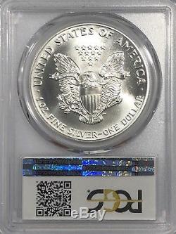 1991 Pcgs Ms70 Silver American Eagle Mint State 1 Oz. 999 Fine Bullion