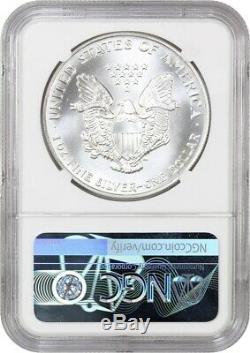 1991 Silver Eagle $1 NGC MS70 American Eagle Silver Dollar ASE