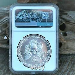 1992 American Silver Eagle $1 Dollar Bullion NGC MS70. Brown Label Beauty