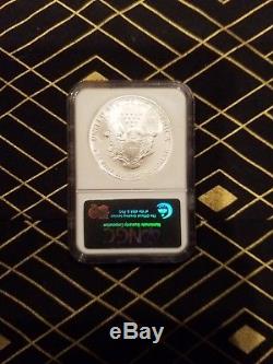 1992 American Silver Eagle NGC Graded MS70