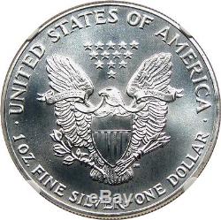 1992 Silver Eagle $1 NGC MS70 American Eagle Silver Dollar ASE