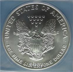 1993 American Silver Eagle ICG Graded MS70 ($1 ASE)