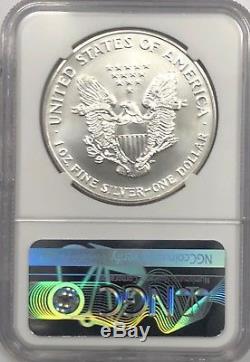 1993 Ngc Ms70 Silver American Eagle Mint State 1 Oz. 999 Fine Bullion