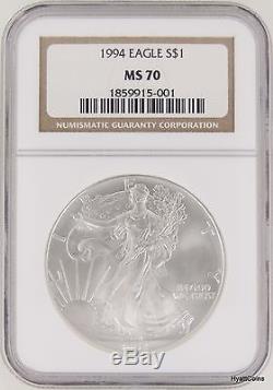 1994 Silver American Eagle NGC MS70