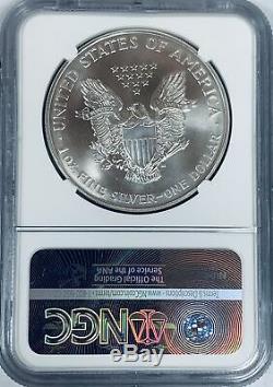 1995 $1 American Silver Eagle NGC MS70 #4227867-005