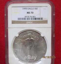 1995 American Eagle Silver Dollar Graded MS 70