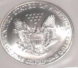 1995 American Silver Eagle NGC MS 70 Off The Charts Quality And Eye Appeal