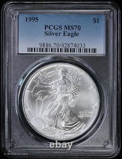 1995 American Silver Eagle PCGS MS 70 UNC BU